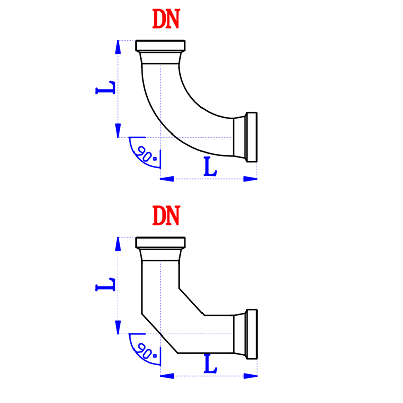 Corrosion-Resistant Glass Elbow