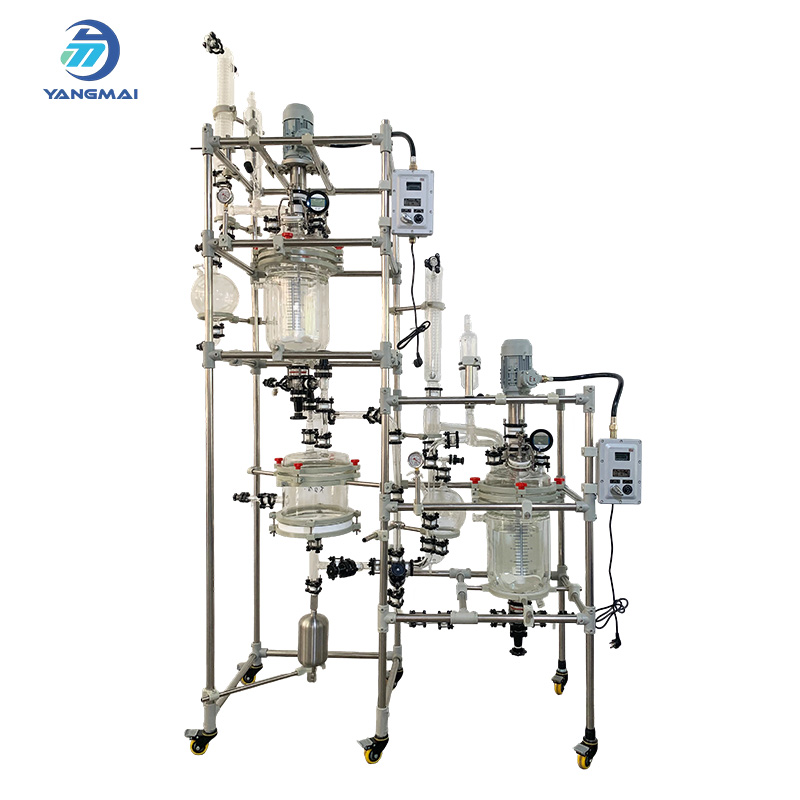 Customized Double Jacketed Glass Reactor